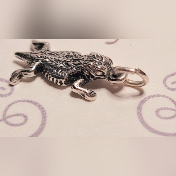 SOLD-Retired James Avery Horned Toad Lizard Charm/Pendant - Picture 7 of 14